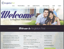 Tablet Screenshot of angletonfirst.org